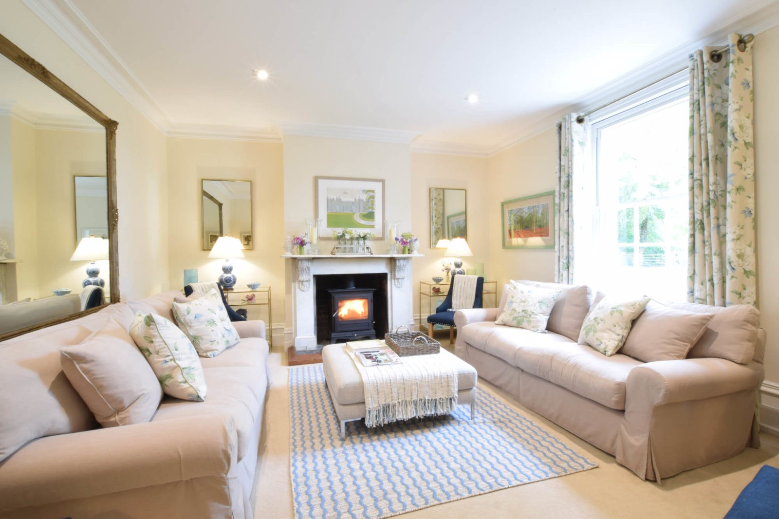 Norley Moat House Sitting Room Fire