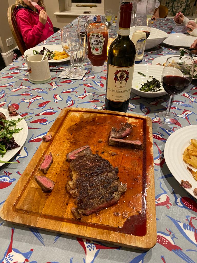 Steak Dinner Table Holly Lodge