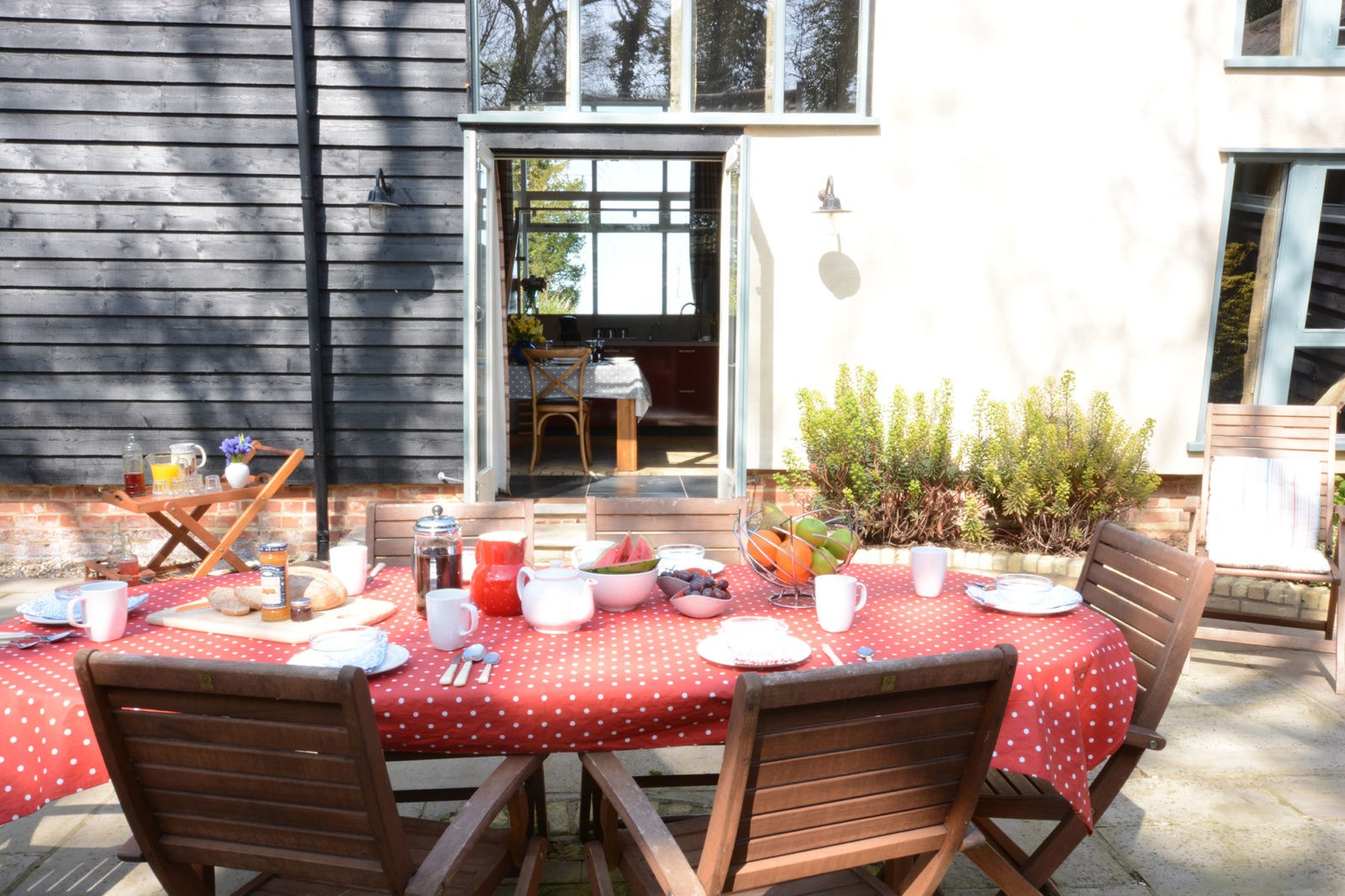 Courtyard BBQ Yew Tree Farm Barn