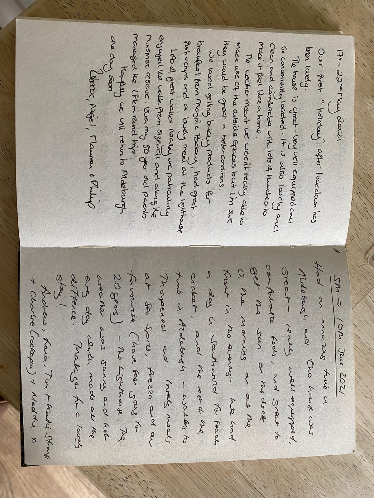 6 Coastguards Visitors Book