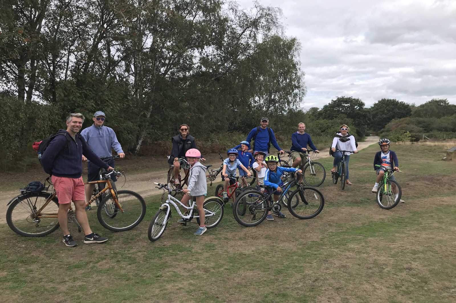 Family cycling from Southwold to Walberswick